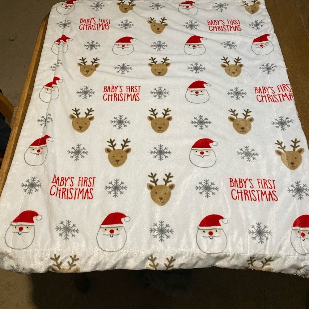 Baby’s first Christmas blanket